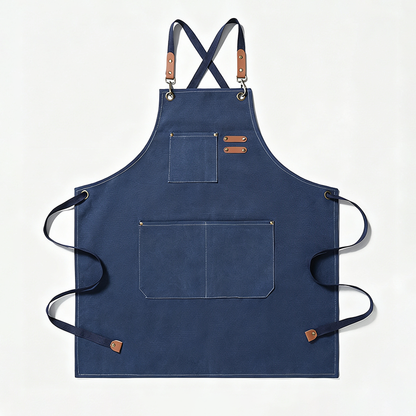 Cross‑Back Thick Canvas Apron