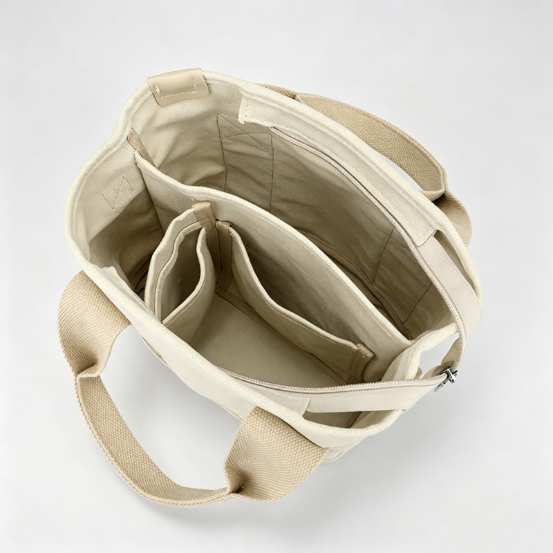 Canvas Small Crossbody Tote Handbag