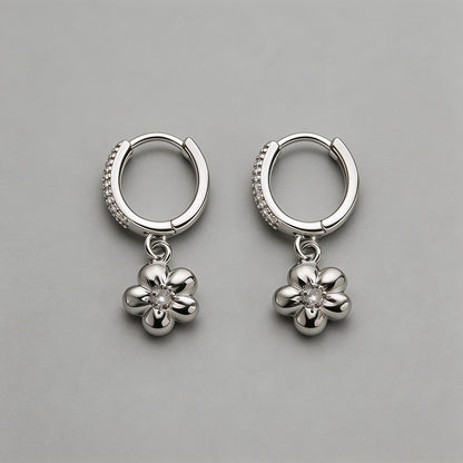 Silver Huggie Hoop Earring - Shopdayla Wholesale - #0834