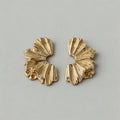 Vintage Textured Flower C-Hoop - Shopdayla Wholesale - #2050