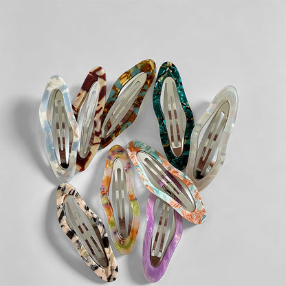 Acetate Oval BB Hair Clip