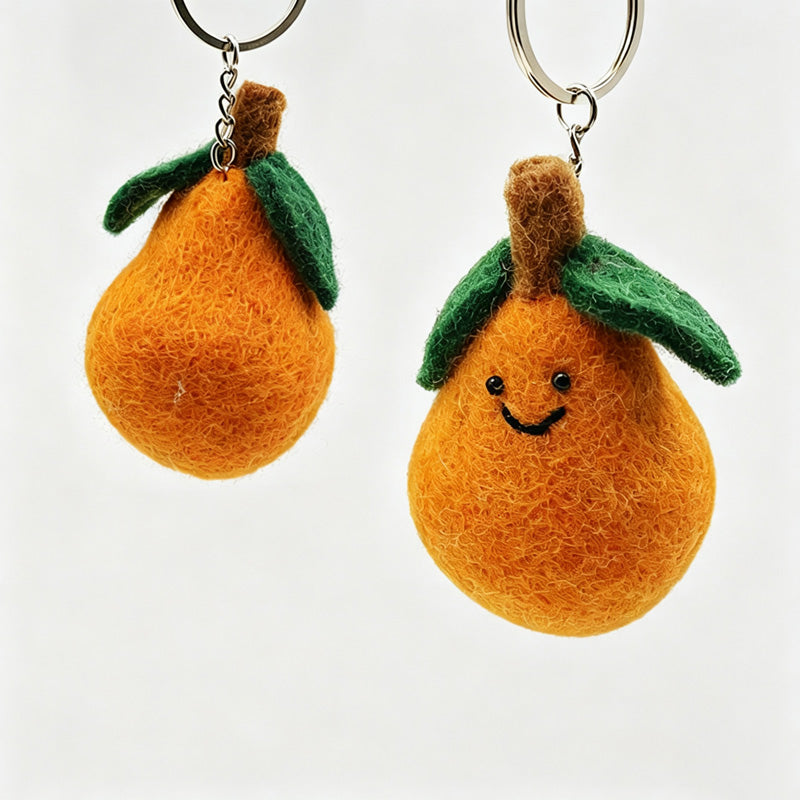 Crochet Fruit Keychain