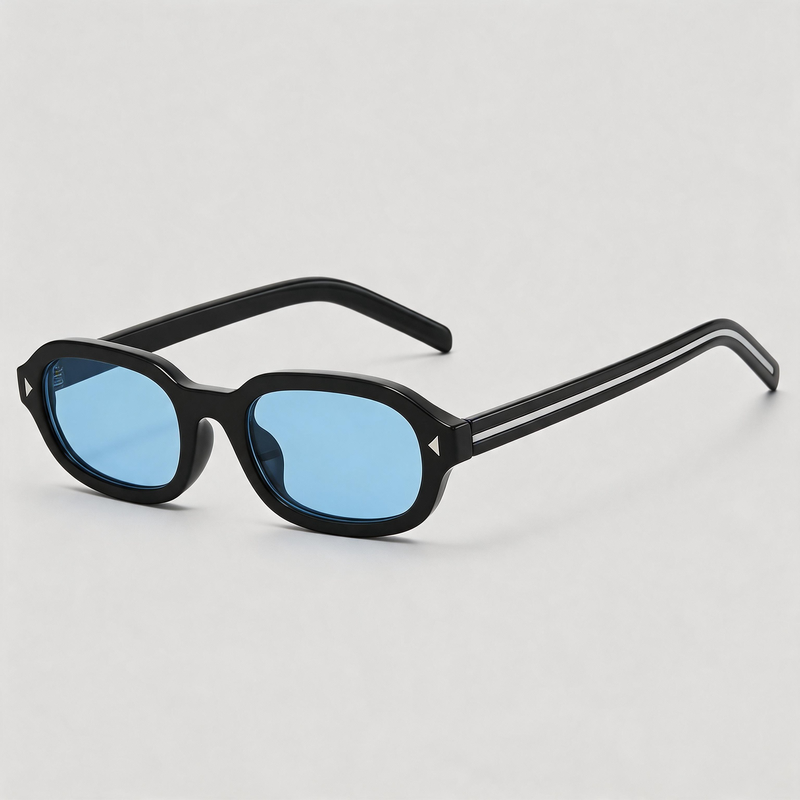 Retro Tiny Irregular Oval Fashion Women Sunglasses