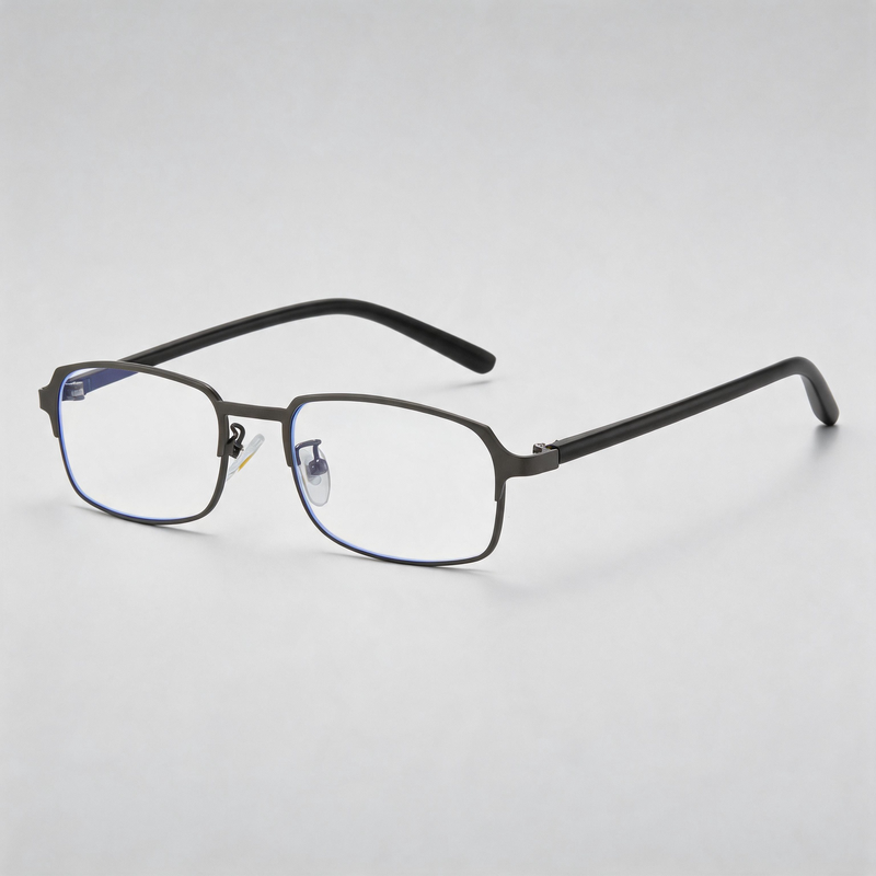 Slim Metal Small Rectangle Sunglasses