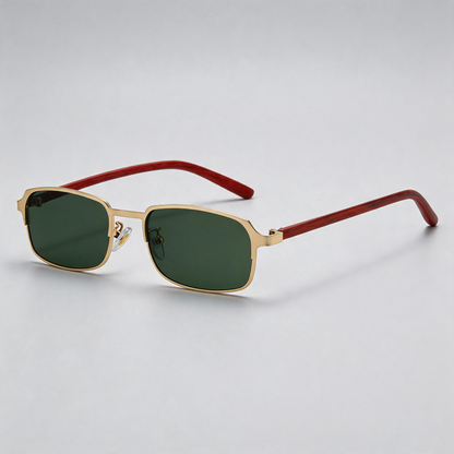 Slim Metal Rectangle Sunglasses
