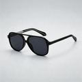 European TR90 Large Double Bridge Pilot Retro Sunglasses