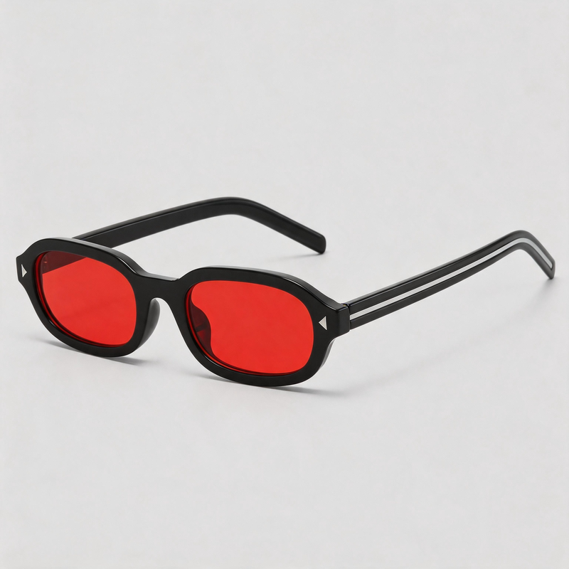 Retro Tiny Irregular Oval Fashion Women Sunglasses