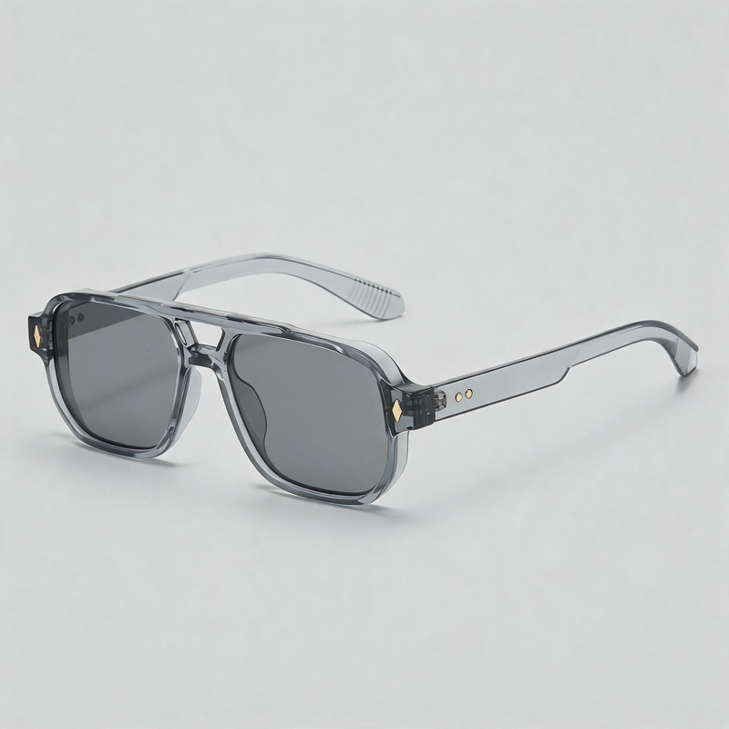 European American Retro Double Bridge Pilot Sunglasses