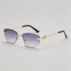 Gold Frame / Gradient Gray Lens / One Size
