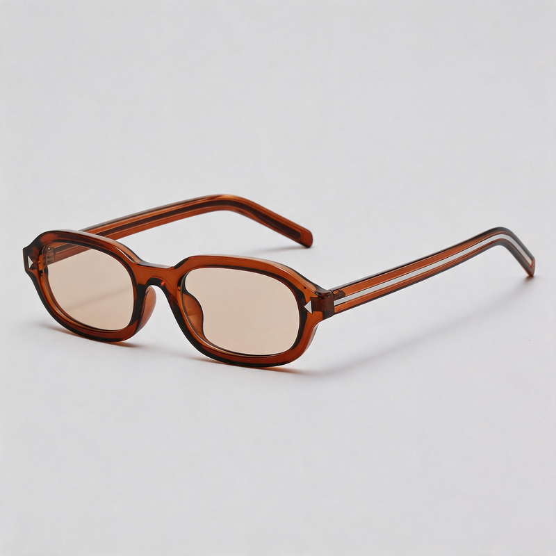 Retro Tiny Irregular Oval Fashion Women Sunglasses
