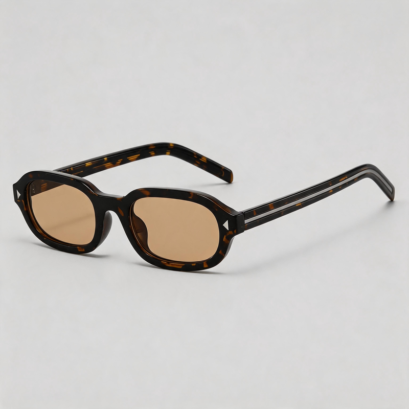 Retro Tiny Irregular Oval Fashion Women Sunglasses