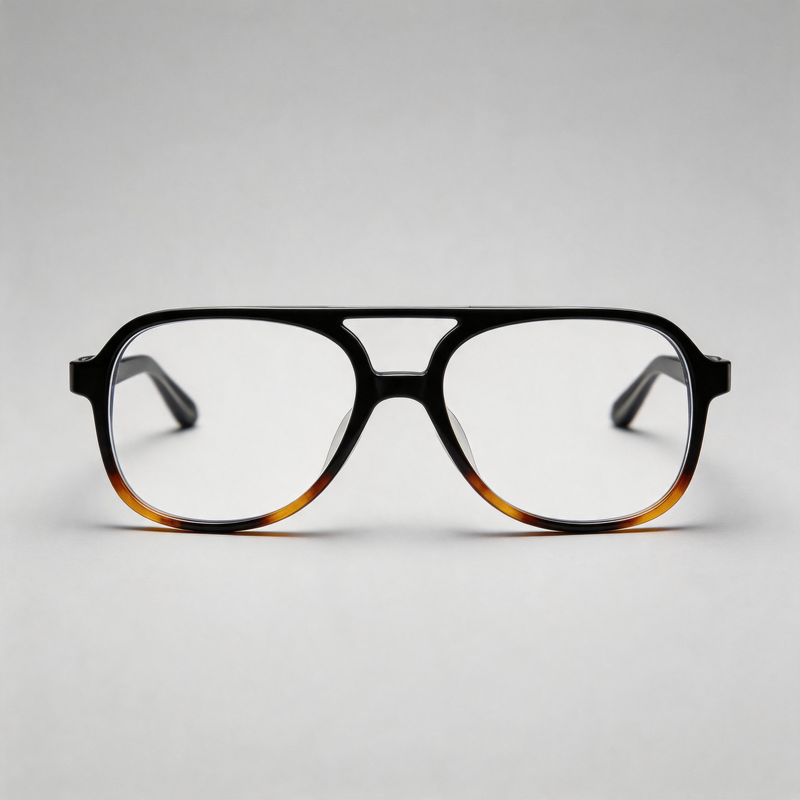 European TR90 Large Double Bridge Pilot Retro Sunglasses