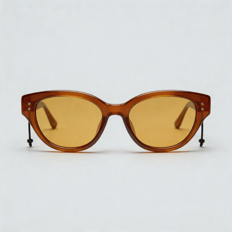 Vintage Rounded Cat Eye Fashion Women Sunglasses