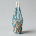 Decorative Cotton Hand-Woven Mesh Cup Sleeve Bag