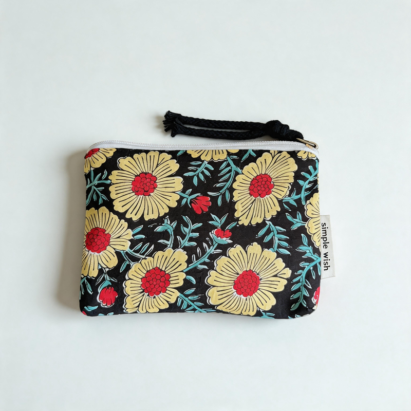 Versatile Flower Print Portable Cotton Daily Fashion Bag