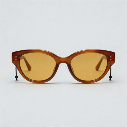 Vintage Rounded Cat Eye Sunglasses