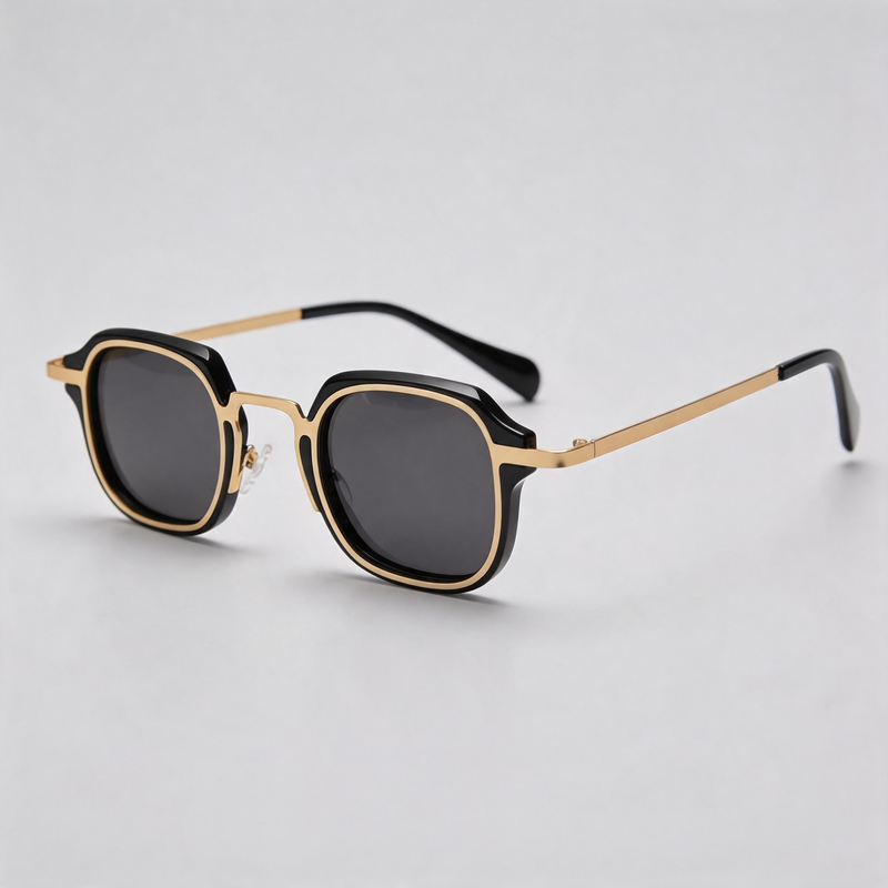 Minimalist Small Square Polarized Retro Sunglasses