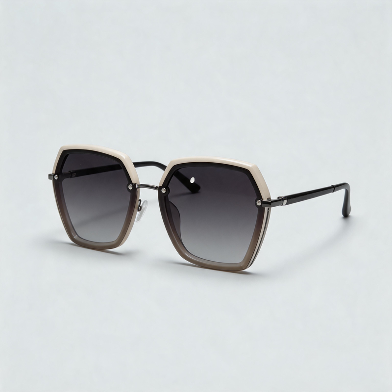 Large Square Face-Slimming Women’s Fashion Sunglasses