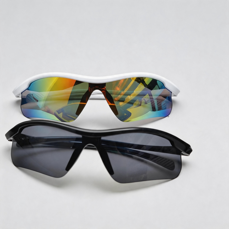 Integrated Wrap-Around Outdoor Sports Protective Sunglasses