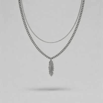 Geometric Double-layered Necklace