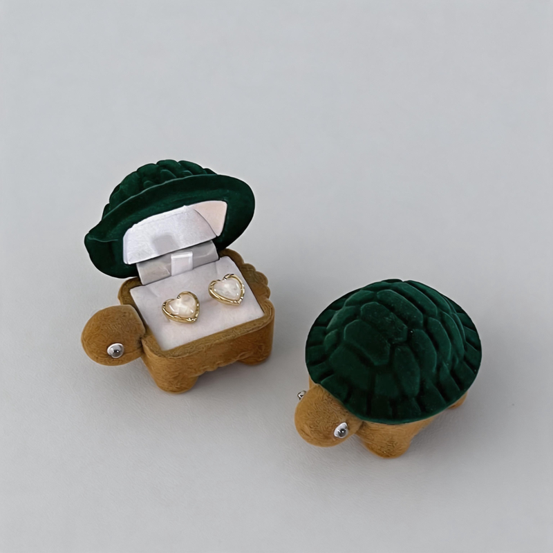 Unique Green Turtle Jewelry Storage Box