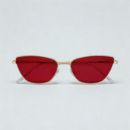 Slim Frame Retro Metal Sunglasses