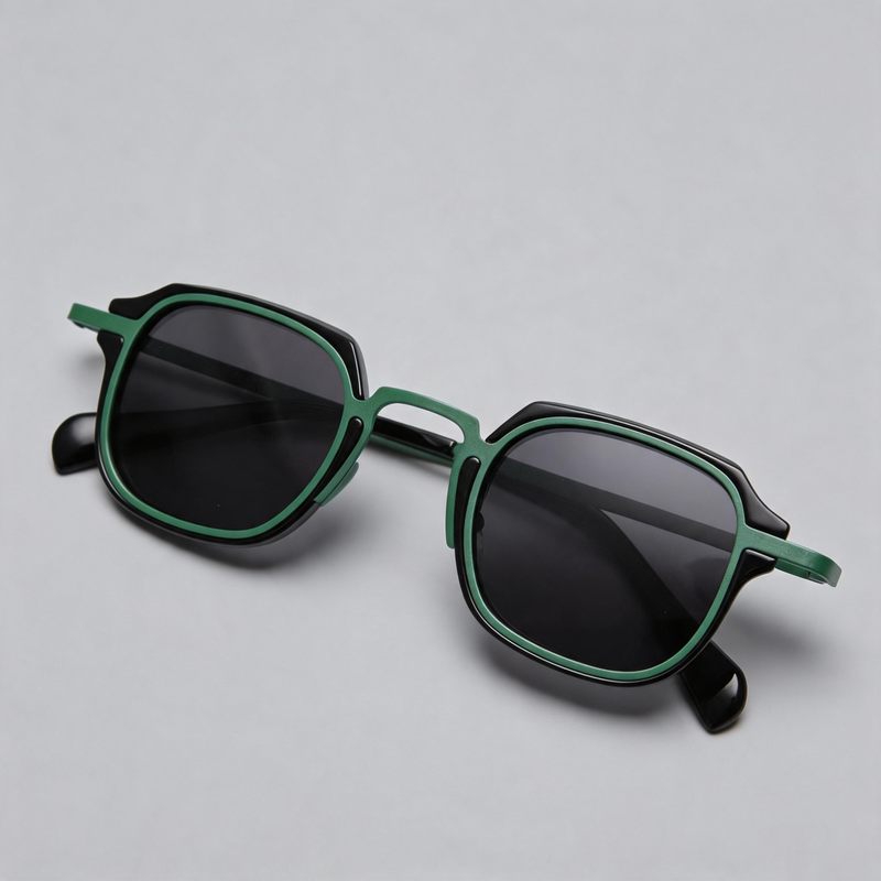 Minimalist Small Square Polarized Retro Sunglasses