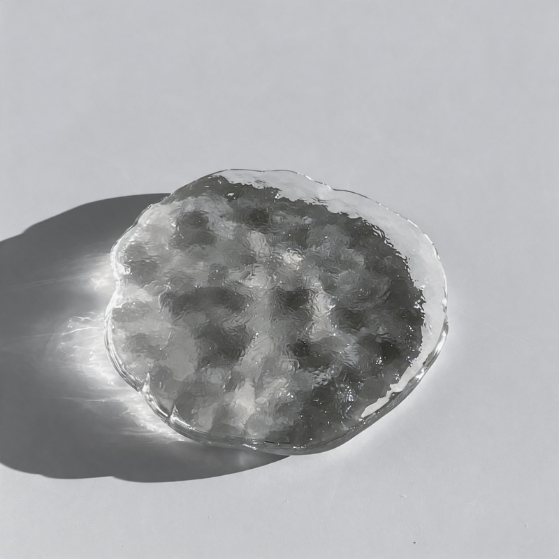 Minimalist Polypropylene Ice-Melt Texture Coaster