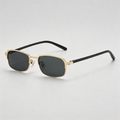 Slim Metal Small Rectangle Sunglasses