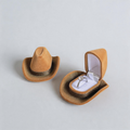 Unique Faux Pu Hat-Shaped Jewelry Storage Box