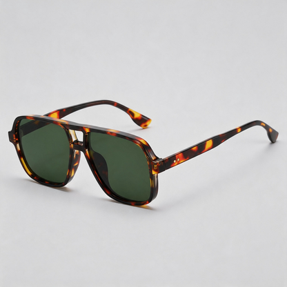 European Retro Square Double Sunglasses