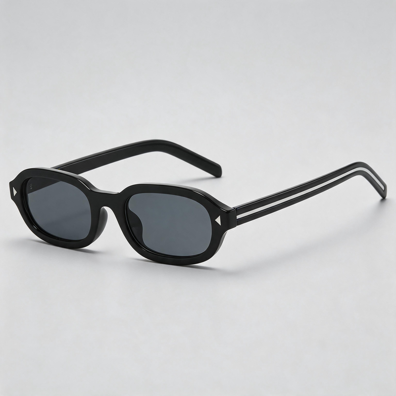 Retro Tiny Irregular Oval Fashion Women Sunglasses