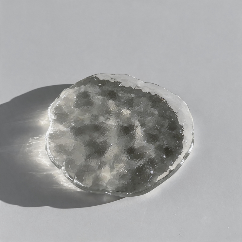 Minimalist Polypropylene Ice-Melt Texture Coaster