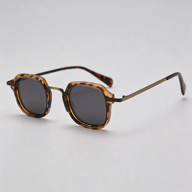 Minimalist Small Square Polarized Retro Sunglasses