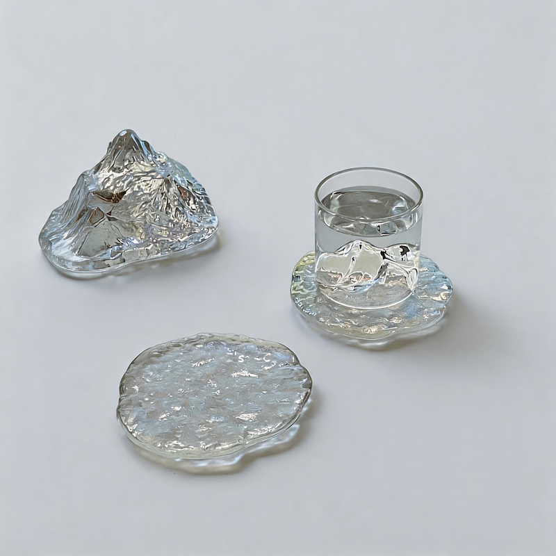 Minimalist Polypropylene Ice-Melt Texture Coaster