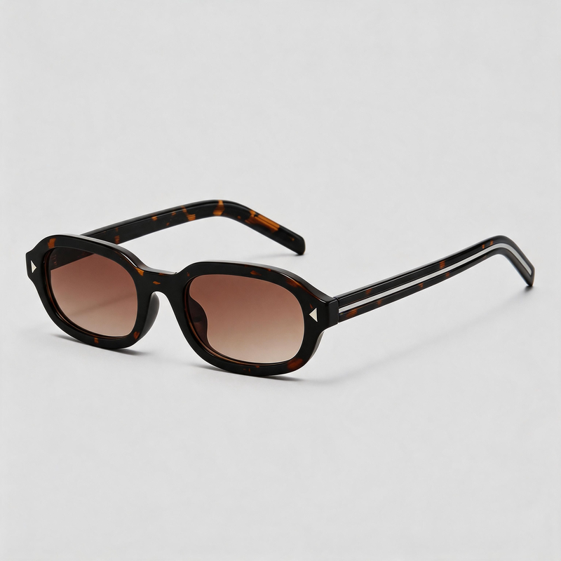Retro Tiny Irregular Oval Fashion Women Sunglasses