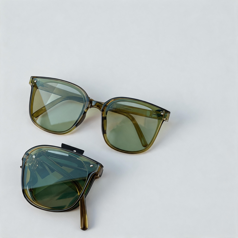 Retro Large Frame Foldable Fashion Sunglasses