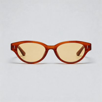 Vintage Rounded Cat Eye Sunglasses