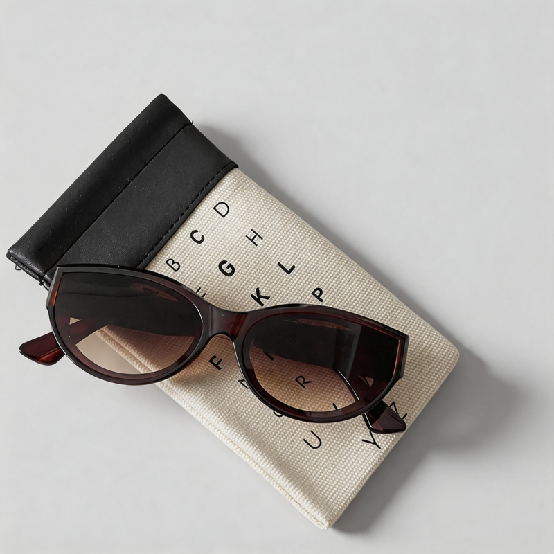 Everyday Canvas Retro Patchwork Eyeglass Storage Bag