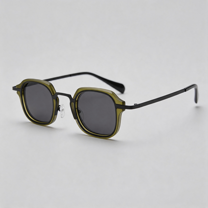 Square Polarized Retro Sunglasses
