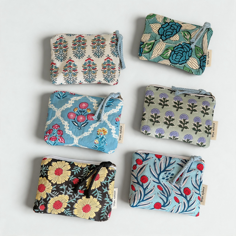 Versatile Flower Print Portable Cotton Daily Fashion Bag