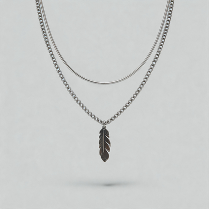 Geometric Double-layered Necklace