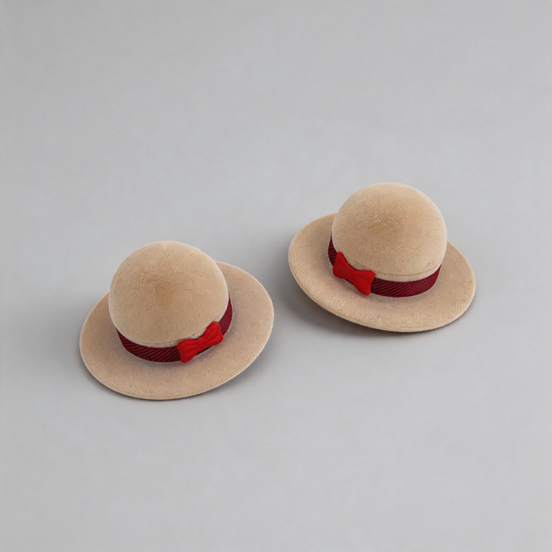 Lightweight PU Leather Bow-Knot Hat Jewelry Storage