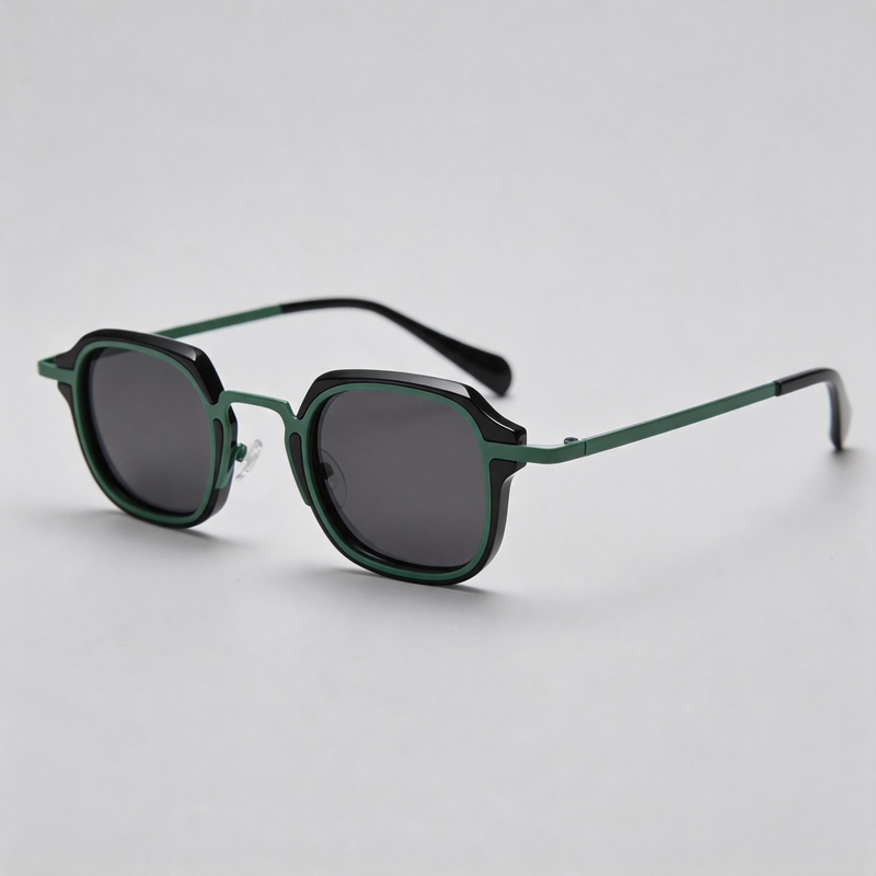 Minimalist Small Square Polarized Retro Sunglasses