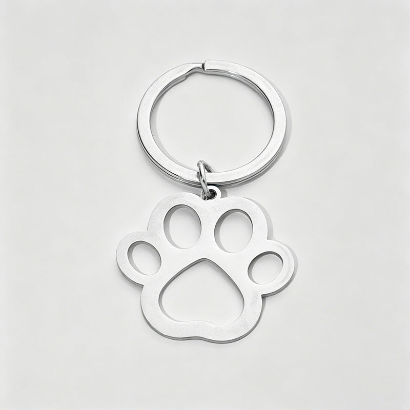 Cute Hollow Paw Print Keychain - Shopdayla Wholesale - #2930