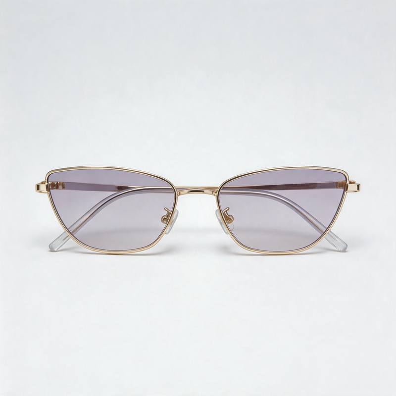 Slim Small Frame Retro Metal Polygon Fashion Sunglasses