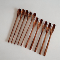 Minimalist Wood Long-Handle Coffee Stirring Spoon
