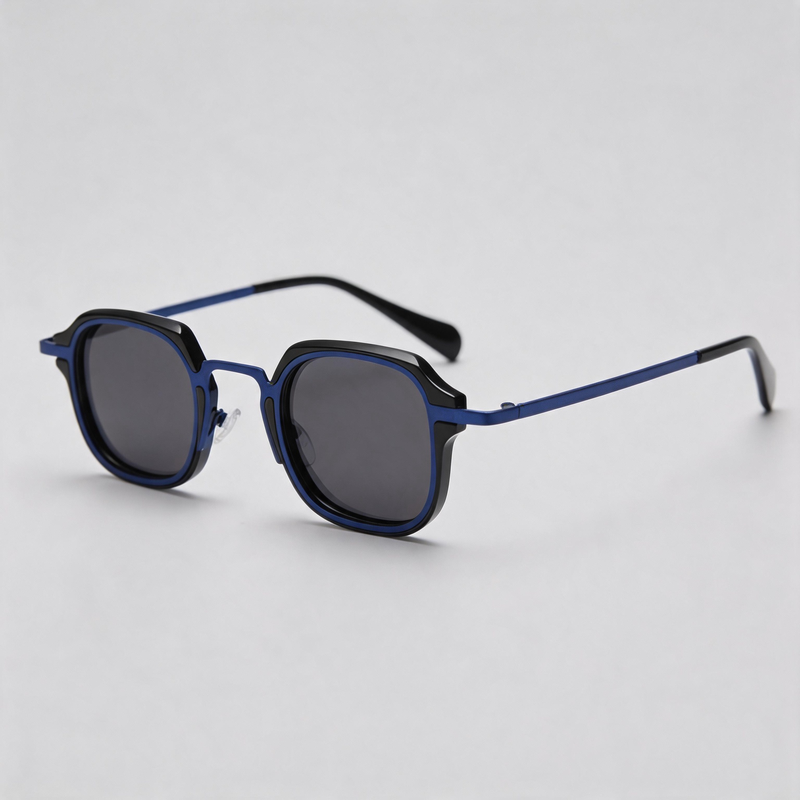 Minimalist Small Square Polarized Retro Sunglasses