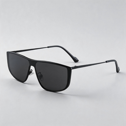 European Integrated Metal Frame Sunglasses