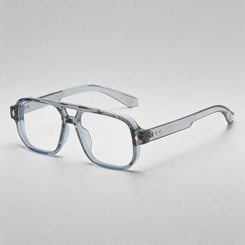European American Retro Double Bridge Pilot Sunglasses